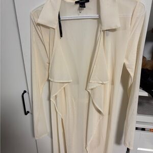 Forever 21 Cream Knit Cardigan